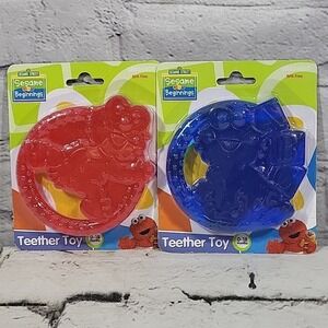 Sesame Street Beginnings Elmo Water-Filled Teether Toy Lot Of 2 New In Package‎